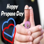 happy propose day:greeting,pho android application logo